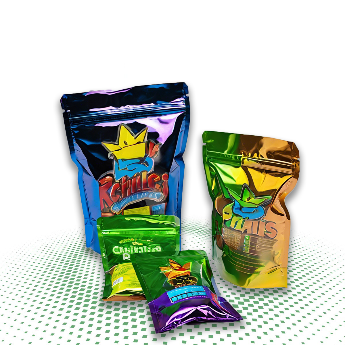 custom child resistant mylar bags ()